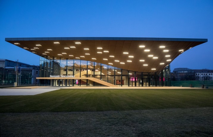 A Nemzeti Táncszínház új épülete a Millenárison 2019. február 13-án. Az épületet a Millenáris Kulturális Közhasznú Nonprofit Kft. megbízásából a ZDA-Zoboki Építésziroda tervezte. MTI/Mohai Balázs